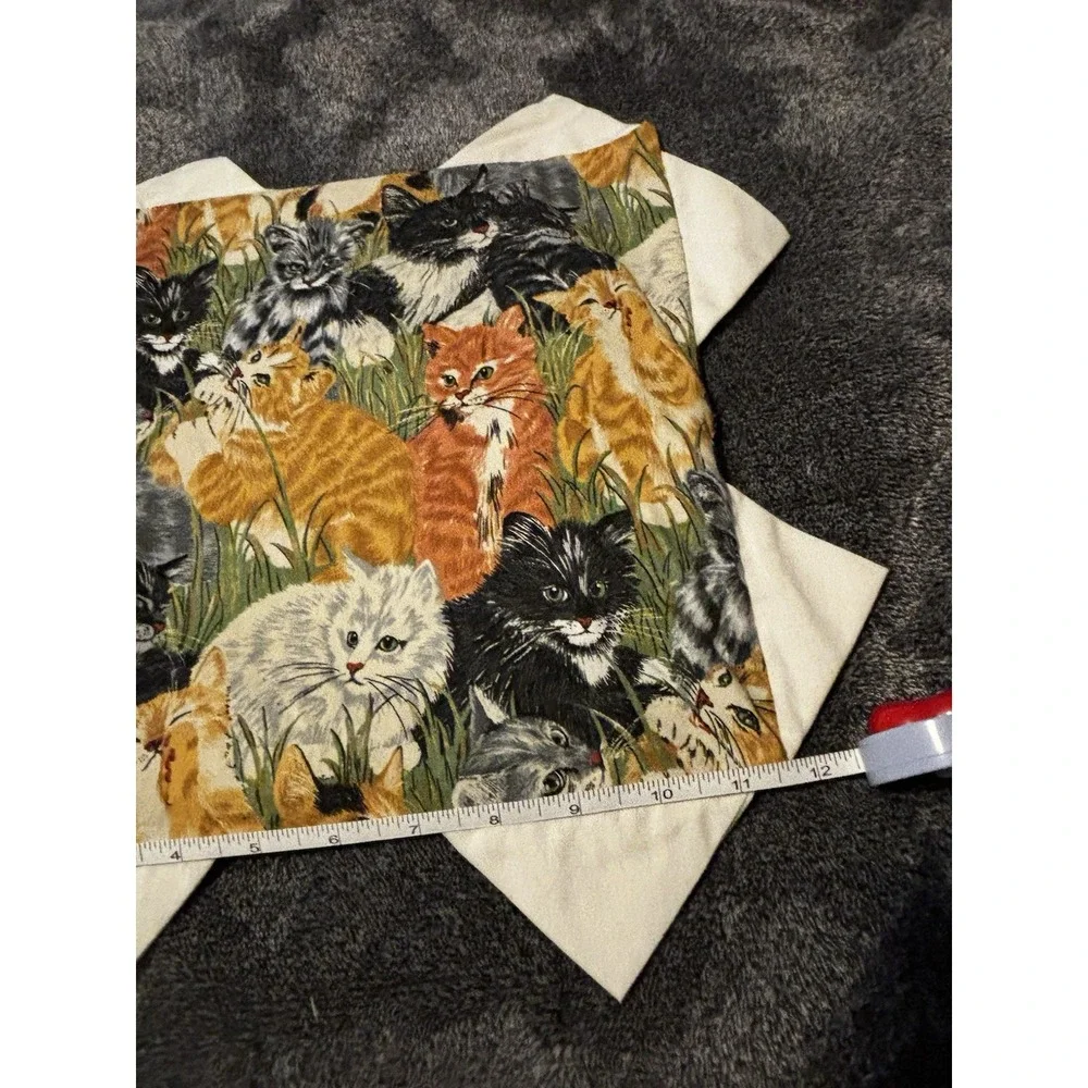 Purfect Kitty Home Made Vintage Cats On A Pillow Case - No Pillow